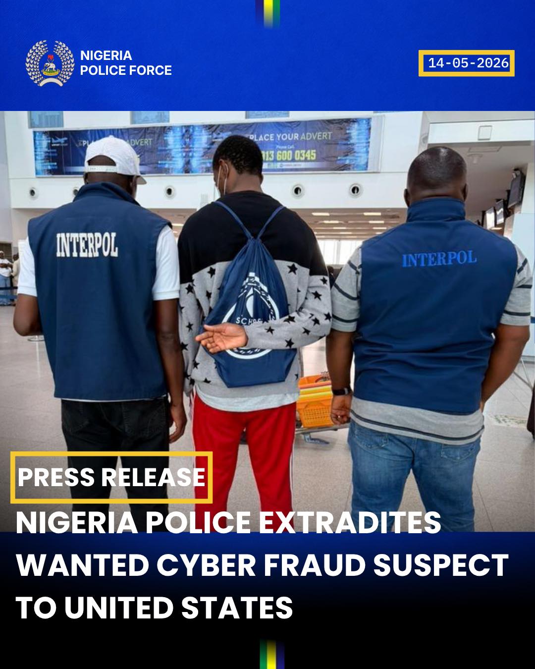 Nigeria police extradites cybercrime suspect to US, signals stronger transnational enforcement