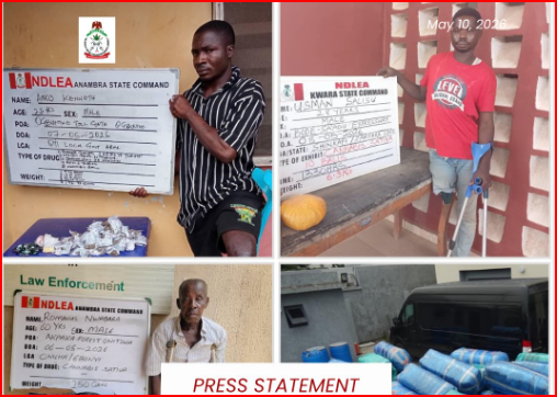 NDLEA arrests disabled suspects, seizes N5.8bn cannabis in Lagos raid