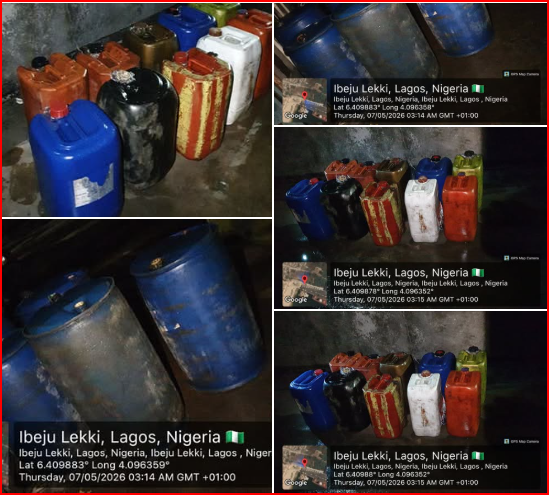 Nigerian Navy seizes 1,800 litres of suspected illegal AGO in Lagos 