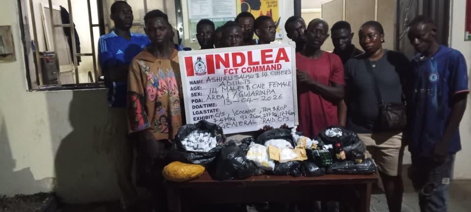 NDLEA raids Abuja drug hubs, arrests 132 suspects, seizes 220kg of illicit substances