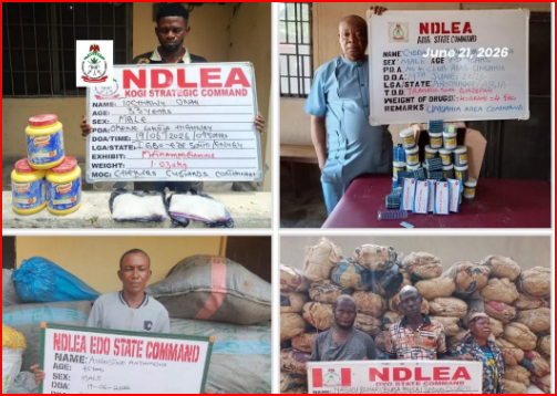 NDLEA arrests elderly drug suppliers targeting students, seizes large narcotics haul