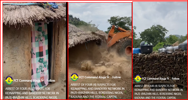 Police arrest four suspected kidnap network operatives, dismantle criminal hideout