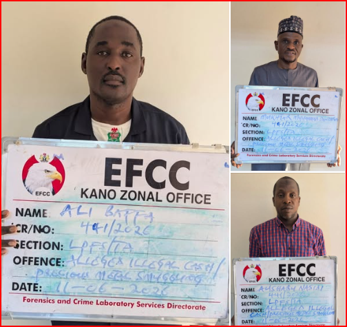 EFCC arrests AVSEC inspector, two others over alleged ₦4.4bn gold, cash smuggling in Kano airport