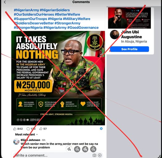 Army debunks fake social media post impersonating Brigade Commander