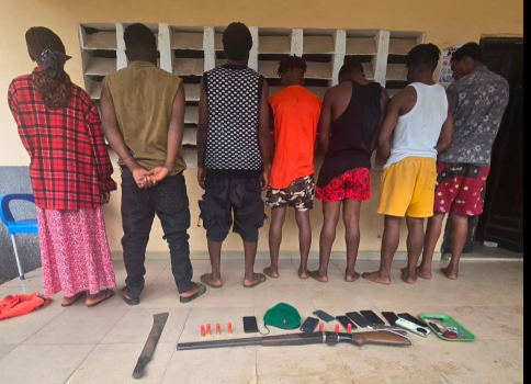Police arrest seven suspected cultists, recover firearms in Delta