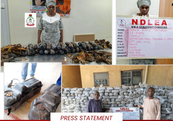 Nigerian-British Grandma, PhD student held as NDLEA smashes cocaine syndicates