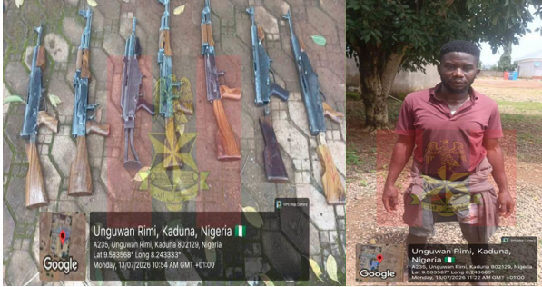 Army busts suspected arms trafficking ring, seizes illegal weapons in Kaduna