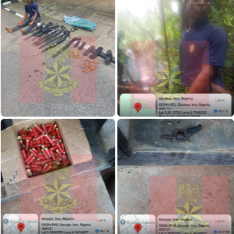 Troops arrest suspected armourer, recover large cache of weapons in Imo