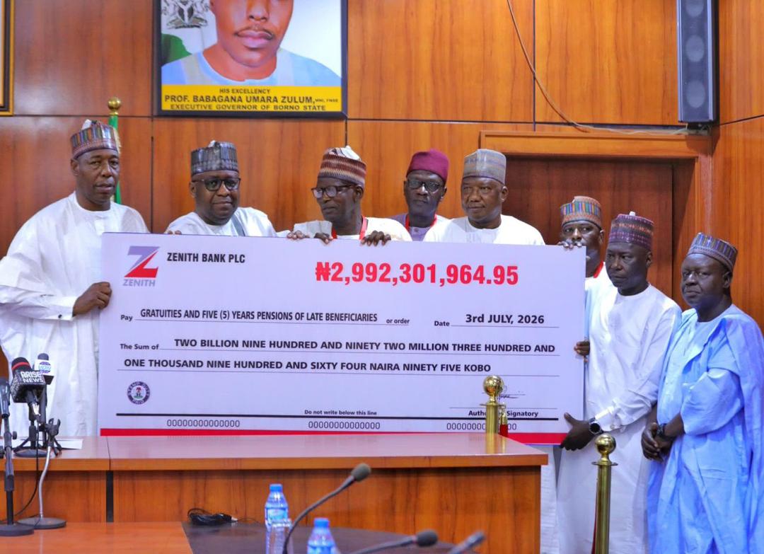 Zulum approves N5.81bn to clear gratuity arrears, boost workers’ welfare