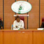 L- R DG BPE, Mr Ayo Gbeleyi Hon Minister of Power, Joseph Tegbe Perm Sec, Federal Ministry of Power