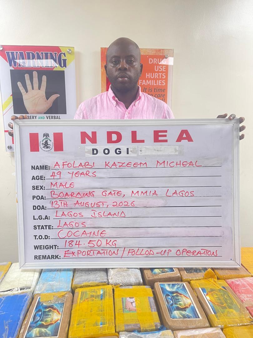 NDLEA arrests ‘KC Luxury’ in cocaine cartel bust