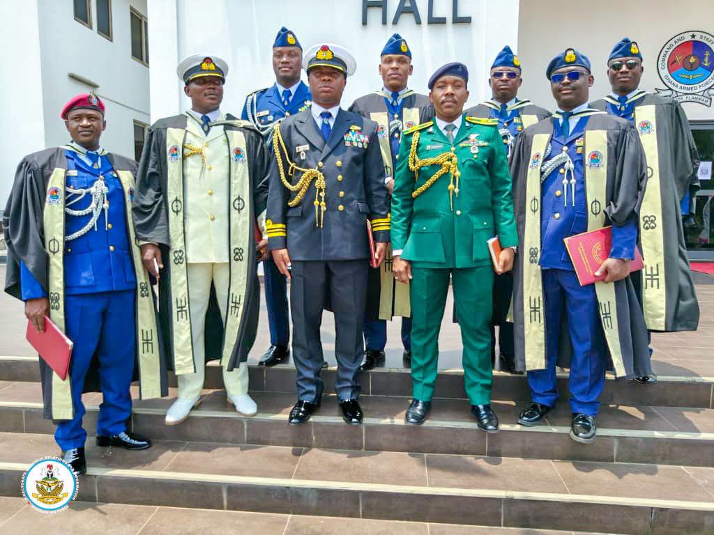 NAF officers shine at Ghana staff college