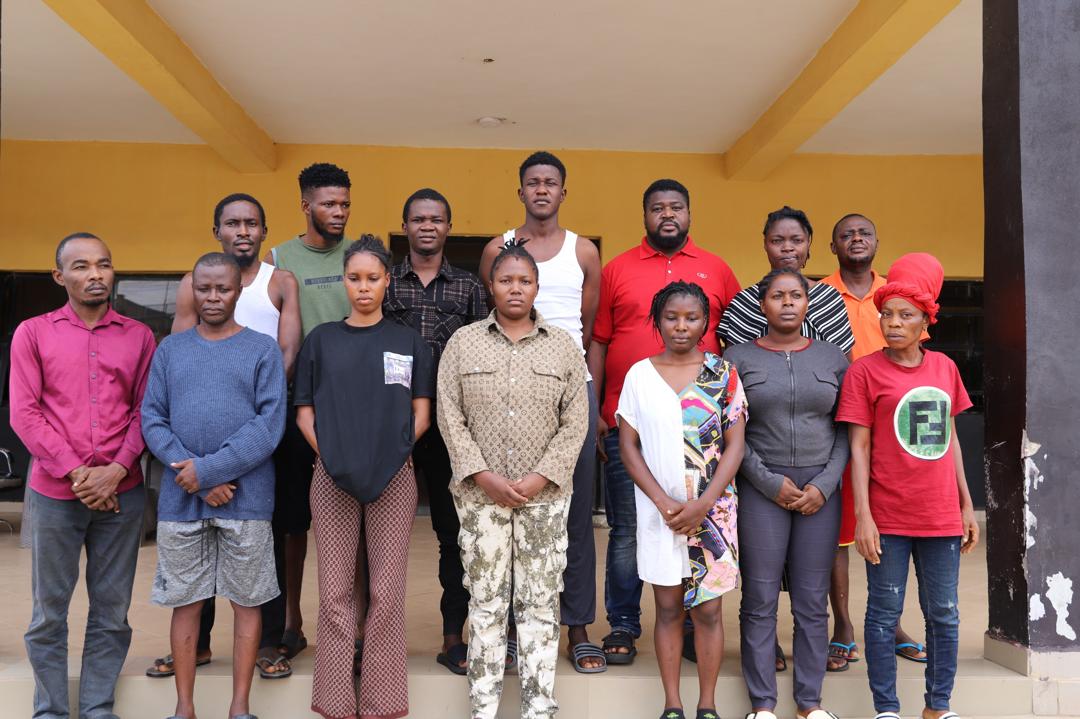 NIS busts alleged QNET syndicate, arrests 12 in Lagos