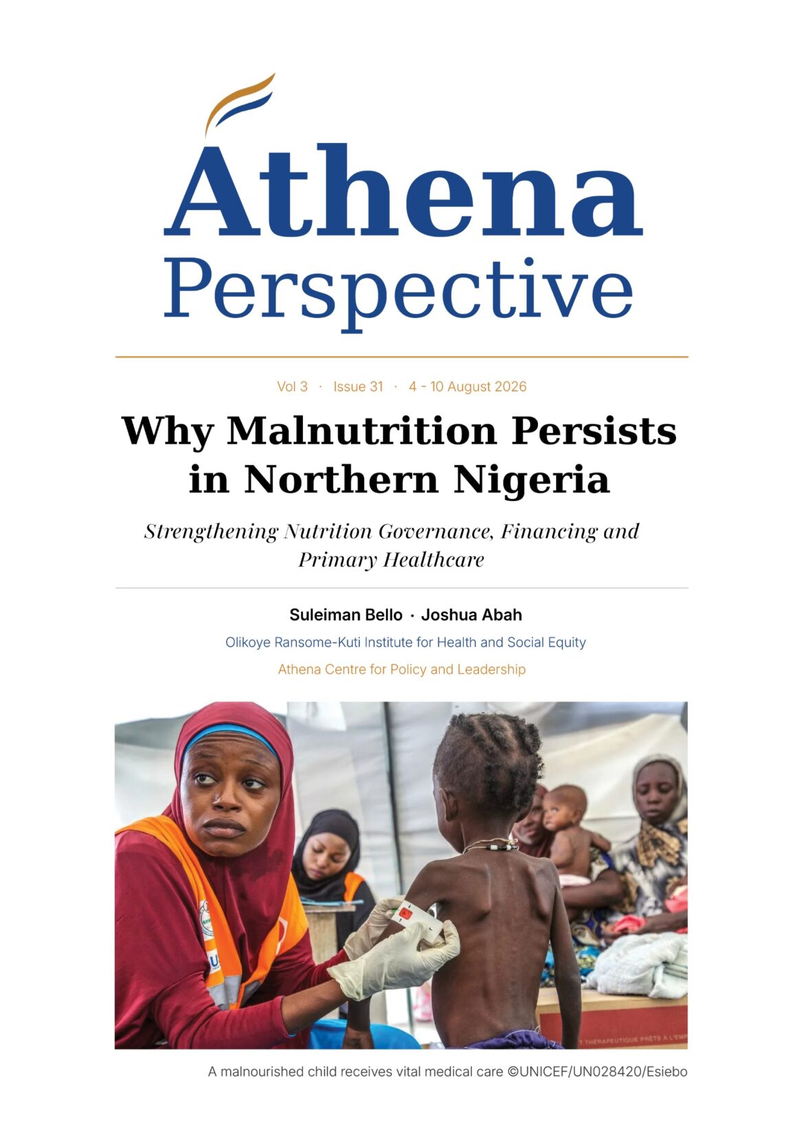 Athena Centre blames governance failures for Northern child malnutrition