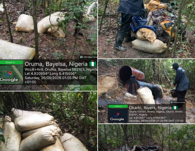 Nigerian Navy recovers 33,800 litres of stolen petroleum products