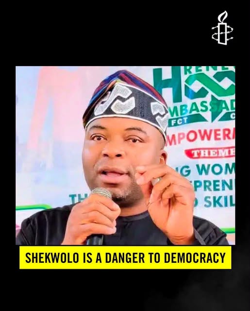 Amnesty International calls Kuje chairman ‘Danger to Democracy’