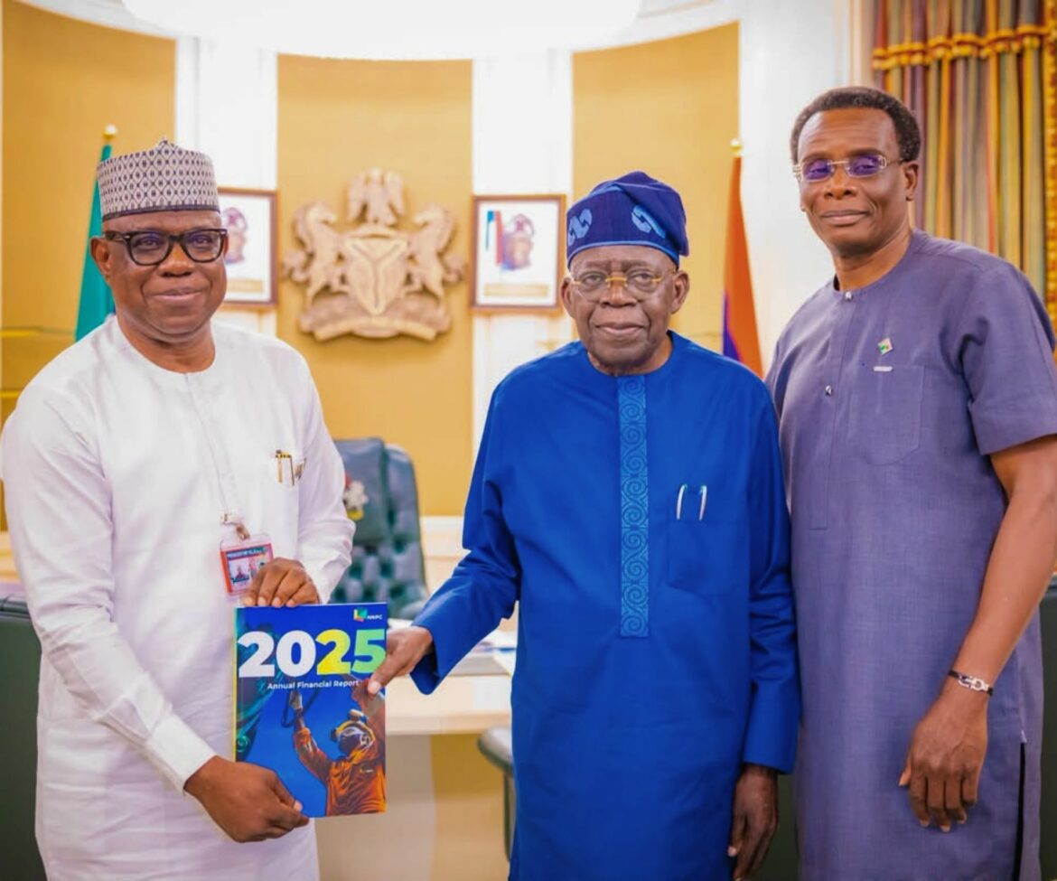 Tinubu receives NNPC’s 2025 accounts as profit hits ₦7.2trn