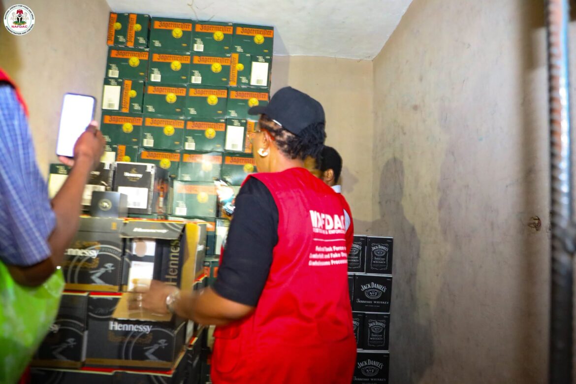 NAFDAC busts ₦2bn counterfeit alcohol ring at Lagos trade fair complex