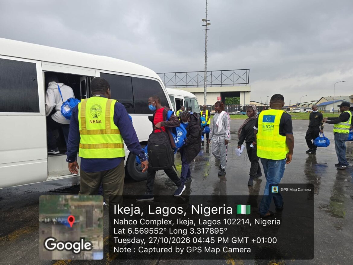 NEMA receives 180 returnees from Libya