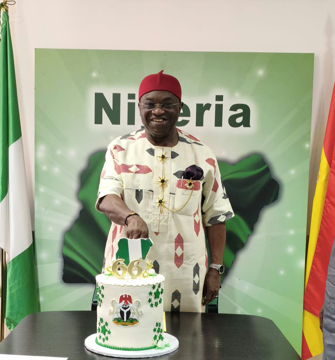 Ikpeazu reaffirms Nigeria-Spain ties at 66