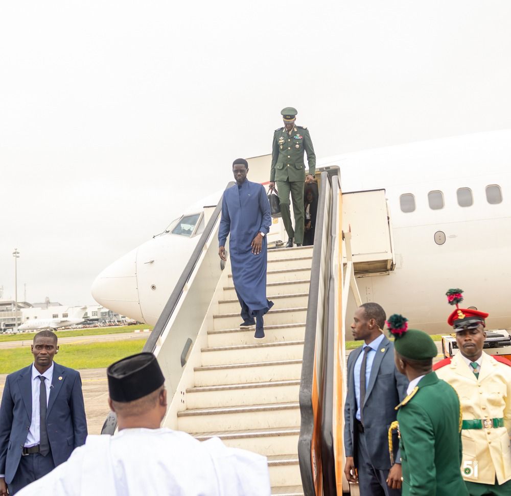 ECOWAS chairman Faye arrives Abuja