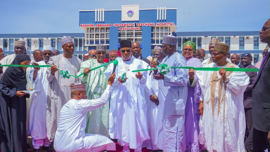 Shettima commissions 400-bed hospital in Borno